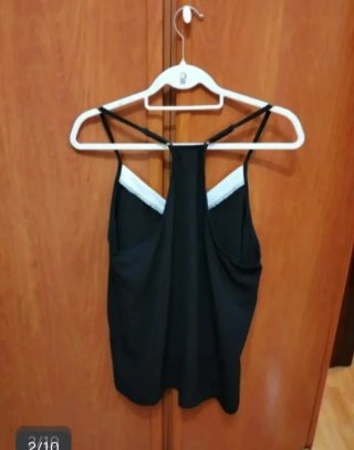 Camiseta tirantes Shein negra y blanca Talla L