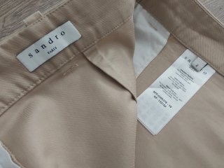 Falda Sandro Paris Talla 2 Beige