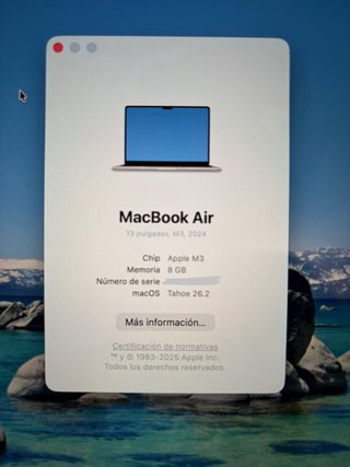 MacBook Air M3 13,6” 8GB 256GB 2024.