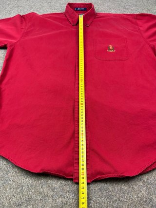 Camisa Chaps Ralph Lauren Vintage Roja Bordada M/L