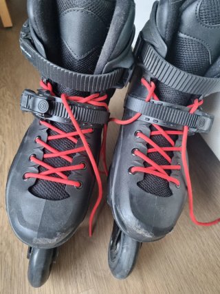 Patines en línea Rollerblade negros talla 38