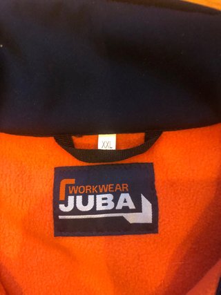 Chaqueta Juba azul y naranja