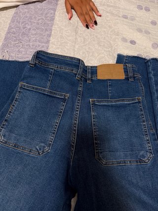 Pantalón vaquero ancho azul