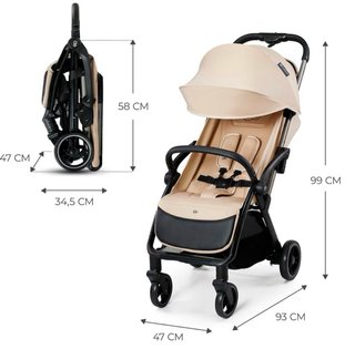 Silla de paseo Kinderkraft Apino beige