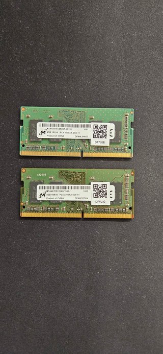 Coppia RAM Micron 8GB (2x 4GB) DDR4 3200MHz SODIMM