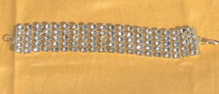 Bracciale strass cristallo argento