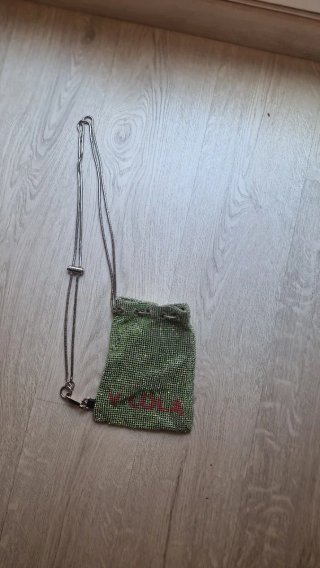 Bolso Bimba y Lola verde y plateado