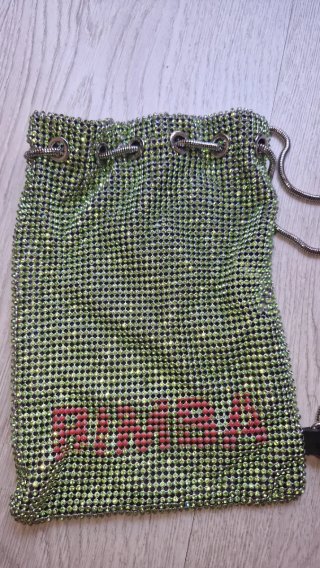 Bolso Bimba y Lola verde y plateado