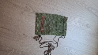 Bolso Bimba y Lola verde y plateado