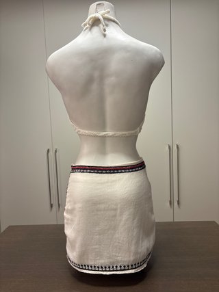 Falda mini bordada étnica/boho