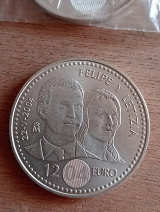 2 Monedas Plata 12 Euros España