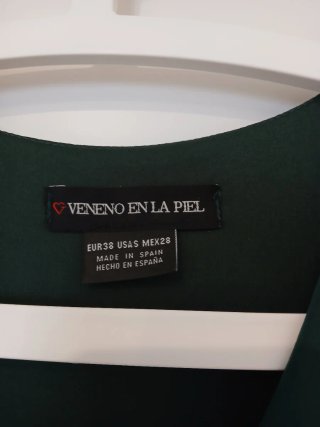Vestido fiesta Veneno en la Piel verde