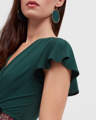 Vestido fiesta Veneno en la Piel verde