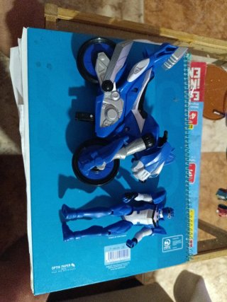 Figura Power Ranger Mito Robot Azul