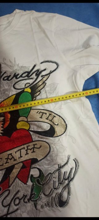 Ed Hardy Camiseta Blanca hombre talla L perfecta