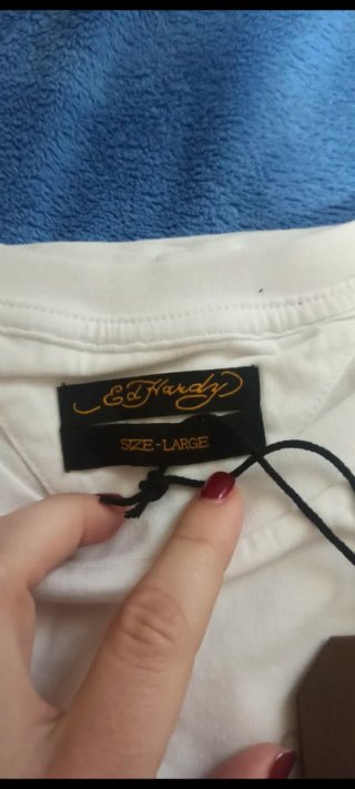 Ed Hardy Camiseta Blanca hombre talla L perfecta
