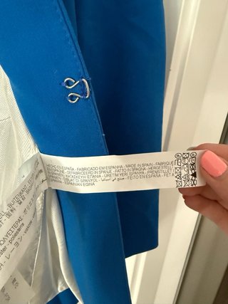 Blazer Zara Azul Talla S