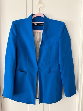 Blazer Zara Azul Talla S
