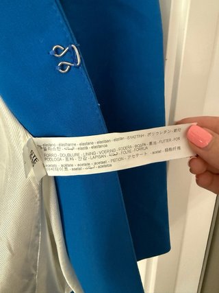 Blazer Zara Azul Talla S