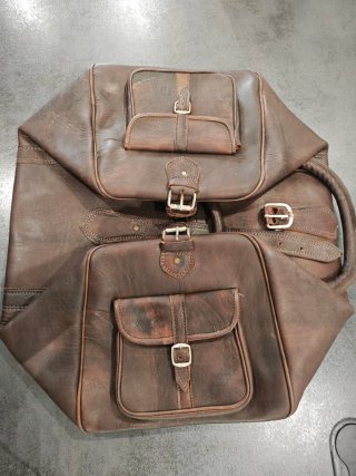 Maleta de viaje de cuero