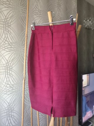 Falda tubo con perlas Talla XS