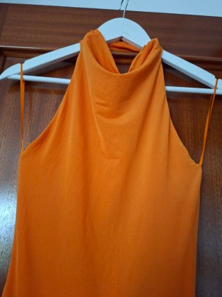Vestido largo naranja