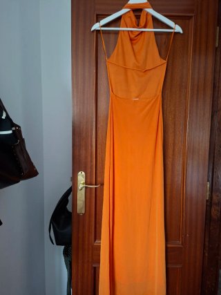 Vestido largo naranja