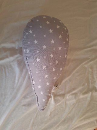Cojín Embarazo Lactancia Estrellas Gris