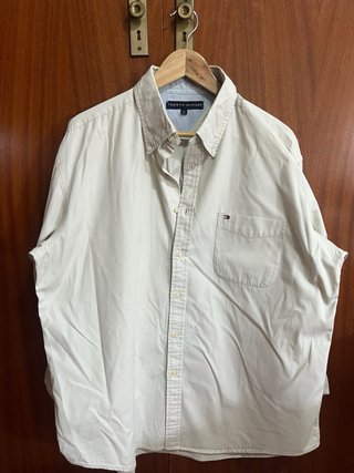 Camisa Tommy Hilfiger Crema Talla XL