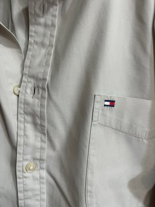 Camisa Tommy Hilfiger Crema Talla XL