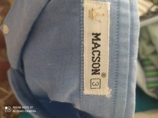 Camisa manga corta Macson azul