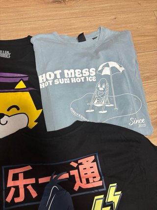 Lote 3 Camisetas Killer Quake y Only & Sons Talla