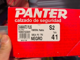 Zapatos de Seguridad Panter Talla 41