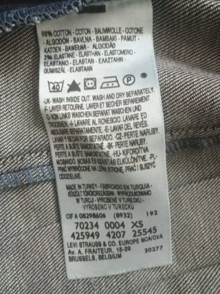 Cazadora Vaquera Levi's Azul Talla XS
