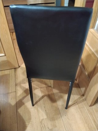 Sillas de comedor negras (5 unidades)