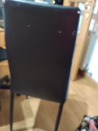 Sillas de comedor negras (5 unidades)