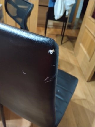 Sillas de comedor negras (5 unidades)