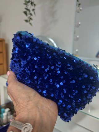 Bolso de mano azul