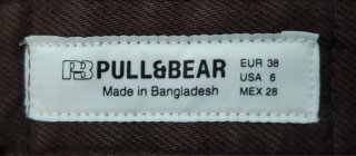 Pantalón corto Pull&Bear marrón