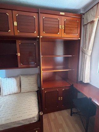 Dormitorio juvenil marinero completo de madera