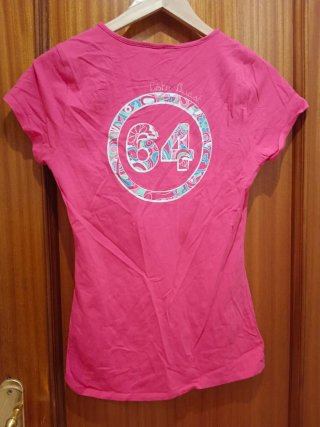 Camiseta rosa chica