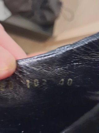 Zapatos Trussardi Talla 40 Negros y Dorados