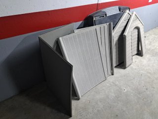 Caseta para perros grandes en color gris
