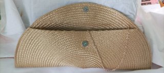 Bolso de fiesta mostaza o dorado