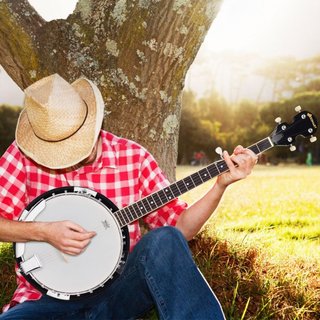 Banjo de cinco cuerdas de 39" de madera para princ