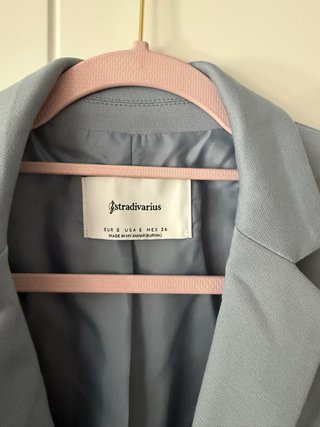 Blazer Stradivarius Azul Talla S