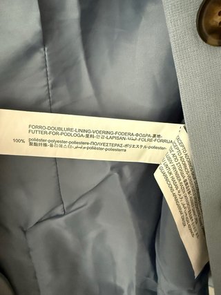 Blazer Stradivarius Azul Talla S