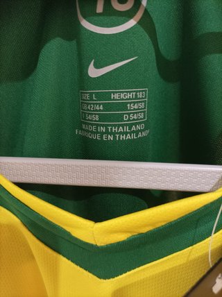 Camiseta Fútbol Brasil Nike 2002 Talla L