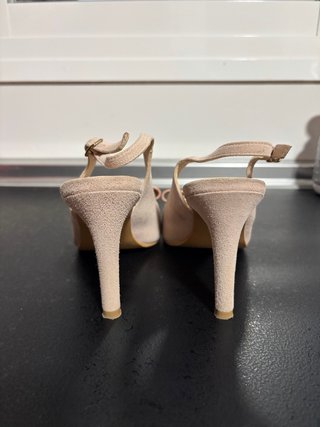 Zapatos Lodi Talla 36 Beige y Rosa