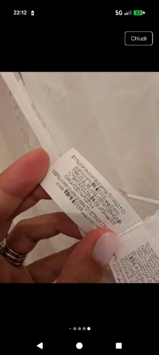Top Zara bianco taglia S con cartellino